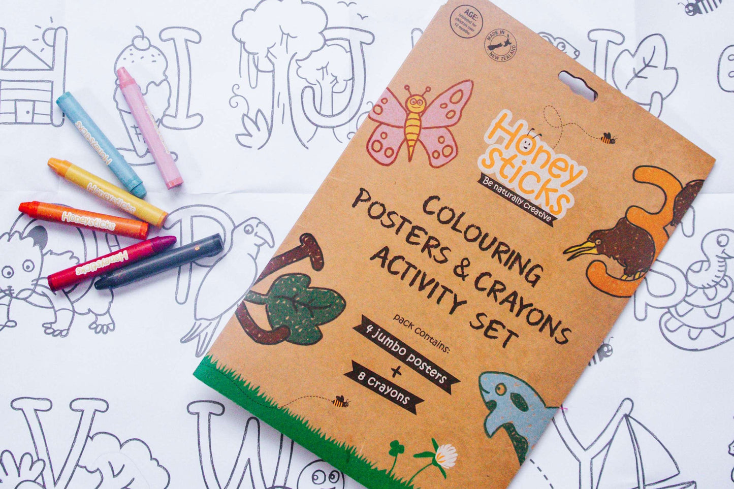 Jumbo Posters and Crayons Activity Set