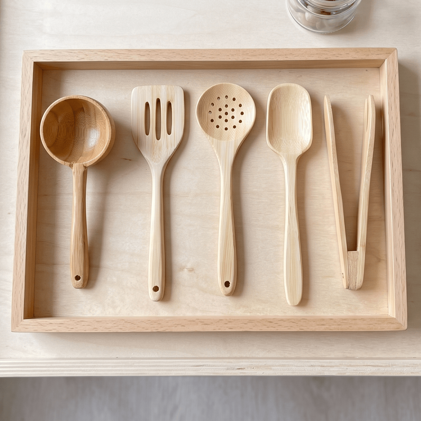 Kids Bamboo Cooking Utensil Set