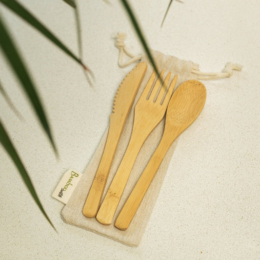 Bamboo Travel Cutlery Set | Kids