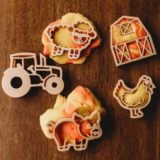 Farm Eco Cutter Set - Chickadees Wooden Toys