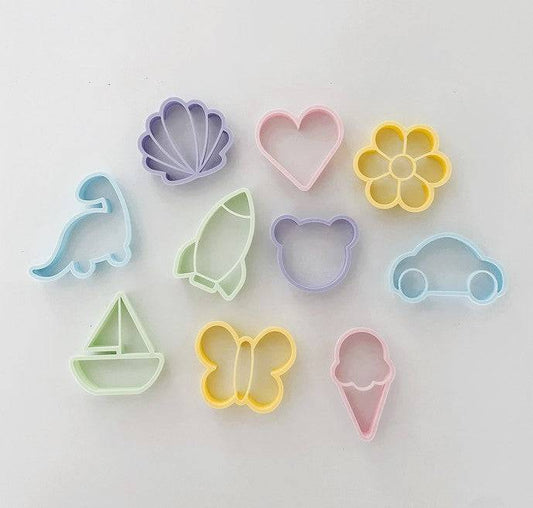 Pastel Eco Cutter Assortment - Chickadees Wooden Toys