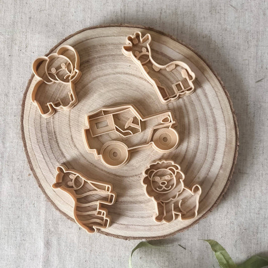 Safari Eco Cutter Set - Chickadees Wooden Toys