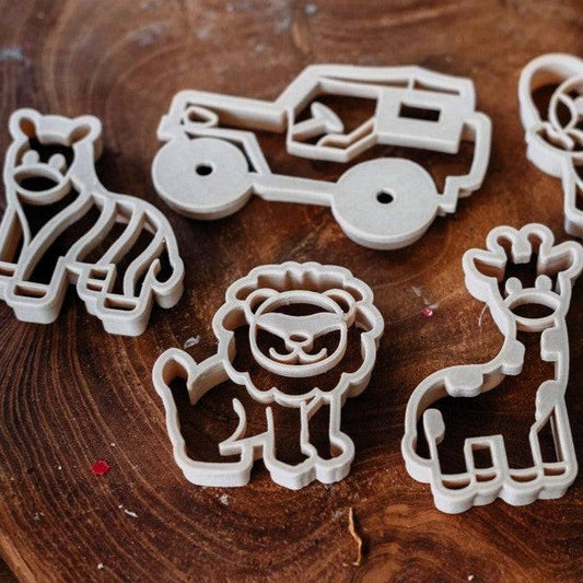 Safari Eco Cutter Set - Chickadees Wooden Toys