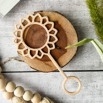 Eco Bubble Wand - Chickadees Wooden Toys