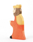 Wooden King and Queen figurines