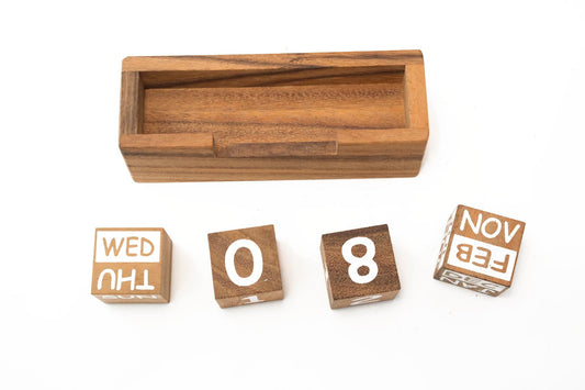 Endless Calendar - modern style - Chickadees Wooden Toys