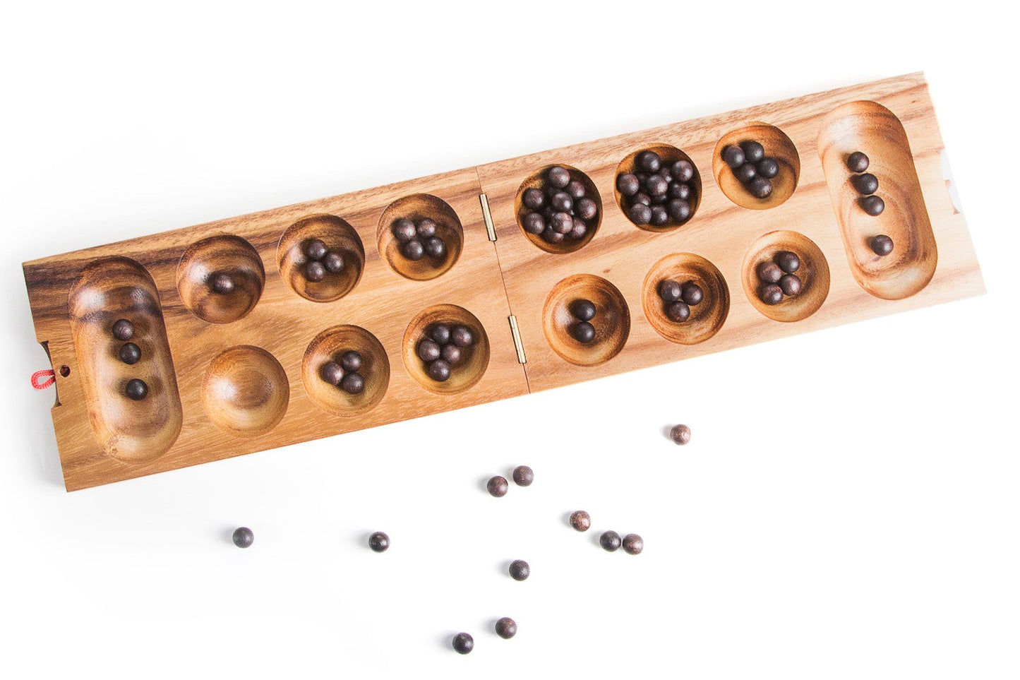 Wooden Folding Mancala Board Game - Chickadees Wooden Toys