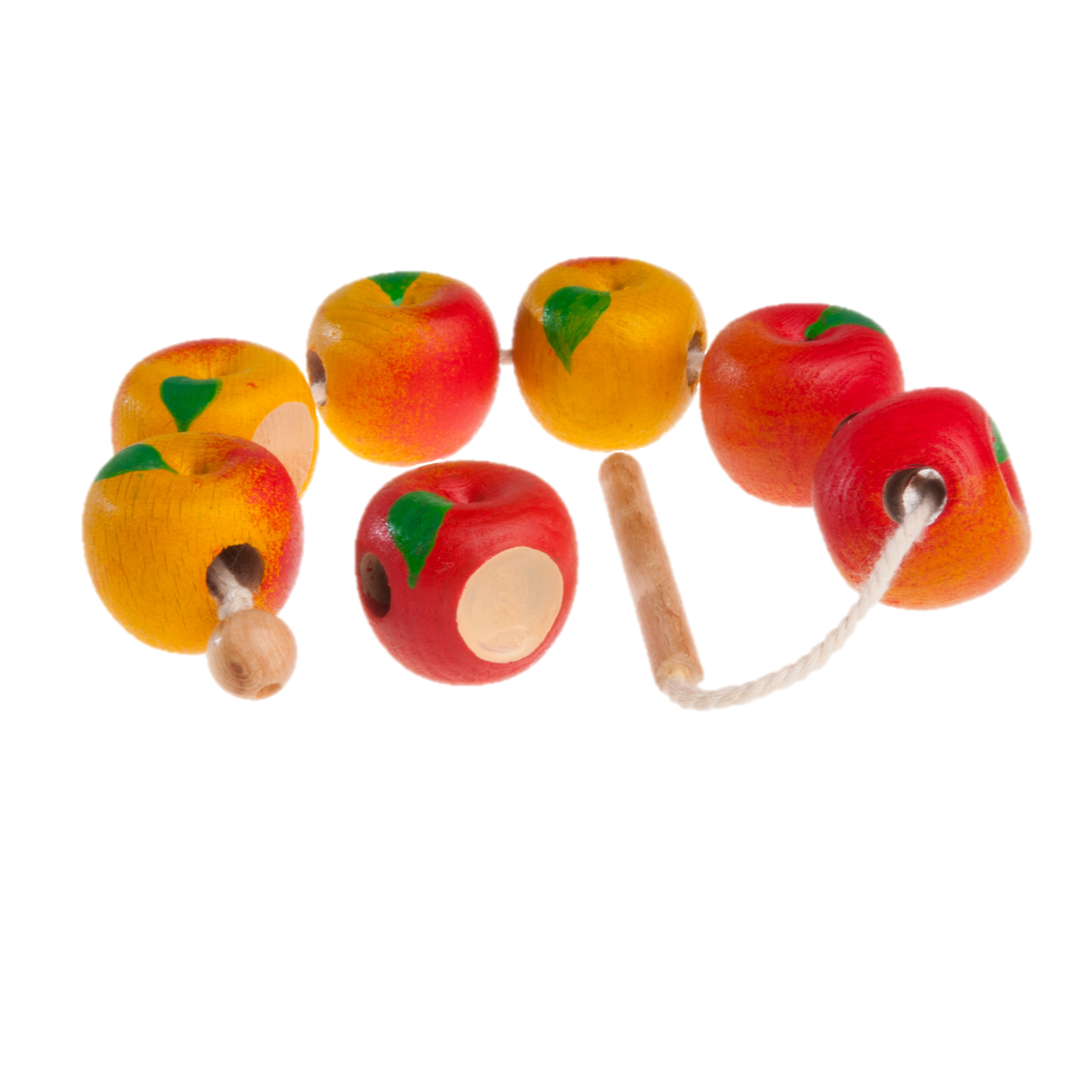 Wooden Apples Lacing Toy