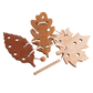 Montessori Wooden Lacing Toy — Leaf Set of 3