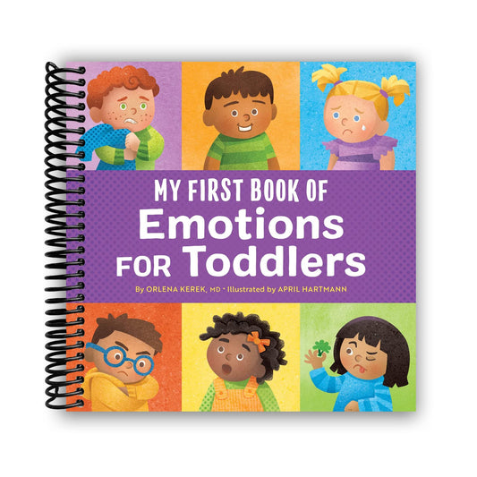 My First Book of Emotions for Toddlers (Spiral Bound) - Chickadees Wooden Toys