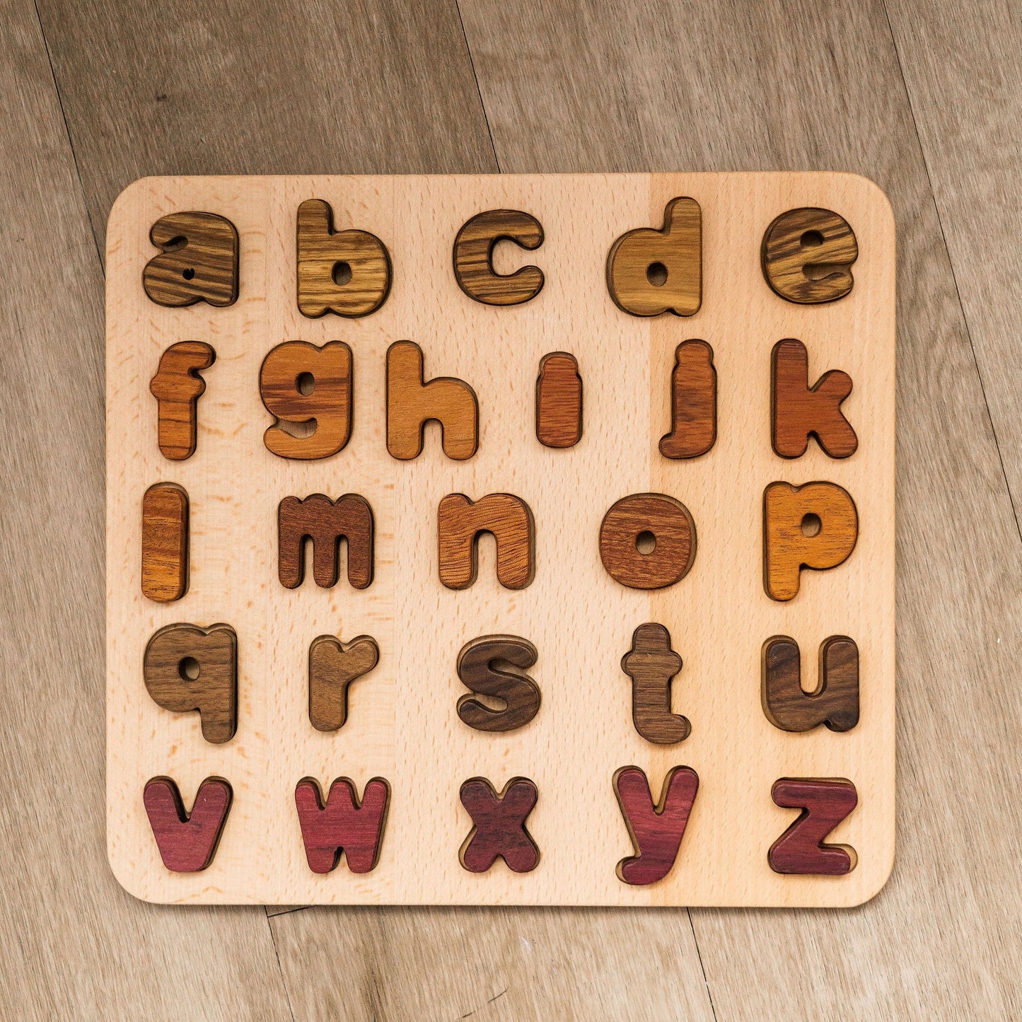 Lowercase A-Z Alphabet Letter Puzzle