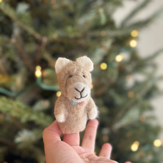 Llama Finger Puppet - Chickadees Wooden Toys