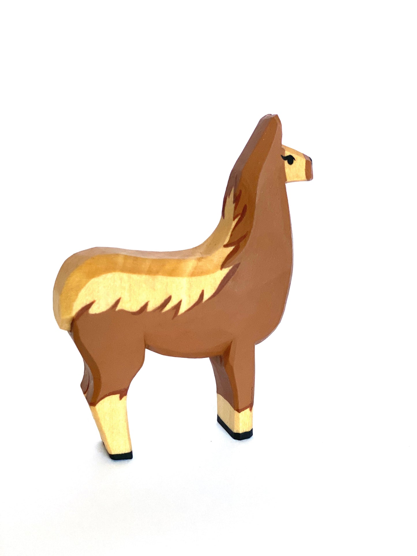 Wooden Llama Figurine