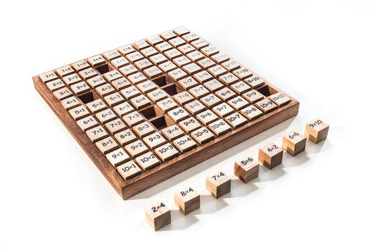 Multiplication Table - Hundred Board - Chickadees Wooden Toys
