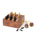 Mini Backgammon Travel Game Set - Handcrafted Wood - Chickadees Wooden Toys