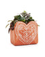 Vasanta Heart Planter - Terracotta - Chickadees Wooden Toys