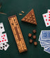 Triangle Peg Board Game - Handcrafted Wood - Chickadees Wooden Toys