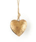 Alaya Heart Wind Chime - Rustic Bell - Chickadees Wooden Toys