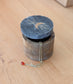 Indukala Moon Phase Round Keepsake Box - Black Marble, Wood, Brass - Chickadees Wooden Toys