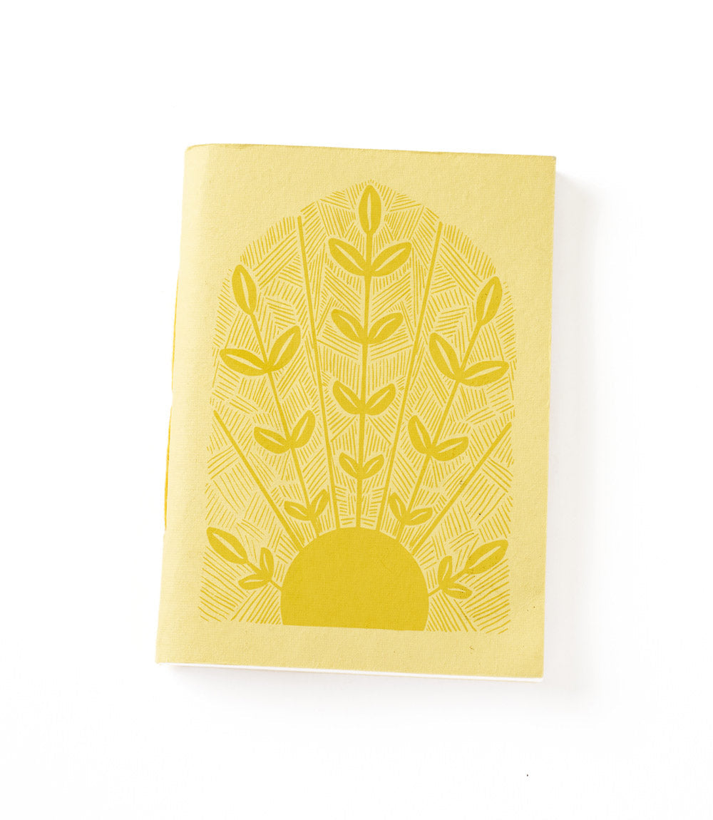 Bhakti Peach 5x7 Self Care Journal - Recycled Paper - Chickadees Wooden Toys