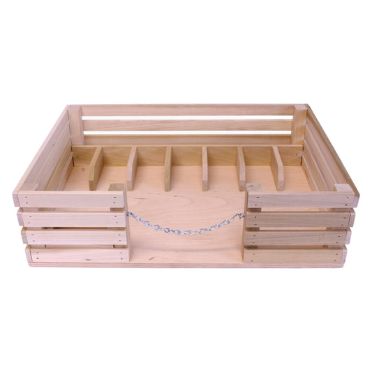 Amish-Made Wooden Mini Stockyard Toy, with 7 Stalls - Chickadees Wooden Toys