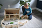 Wooden Skid Loader Toy, Skid Steer with Movable Bucket - Chickadees Wooden Toys
