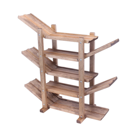 Amish-Made, Handcrafted Wooden Car Roller Racetrack Action Toy - Chickadees Wooden Toys