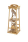 Pyramid Marble Tower Run Wooden Toy, 39" High, Marbles Included