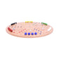 Round Aggravation Game Board Set - Solid Oak Wood - Double-Sided - Chickadees Wooden Toys