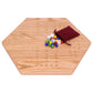 Solid Oak 16" Wide Aggravation Game Board, Unpainted Holes, Double-sided - Chickadees Wooden Toys