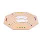 Wooden Marble Chase Game Set - Double-Sided 23" Wide Board