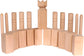 Amish-Made Deluxe Hard Maple Wood Kubb Game, Official Size Set - Chickadees Wooden Toys