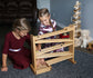 Wooden Marble Roller Racetrack Toy - Child-Safe Finish - Chickadees Wooden Toys