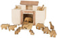 Wooden Noah's Ark Toy with 14 Toy Animals, Amish-Made - Chickadees Wooden Toys