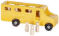 Amish-Made Wooden School Bus Toy, Child Safe Finish - Chickadees Wooden Toys