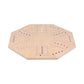 Wooden Marble Chase Game Set - Double-Sided 23" Wide Board