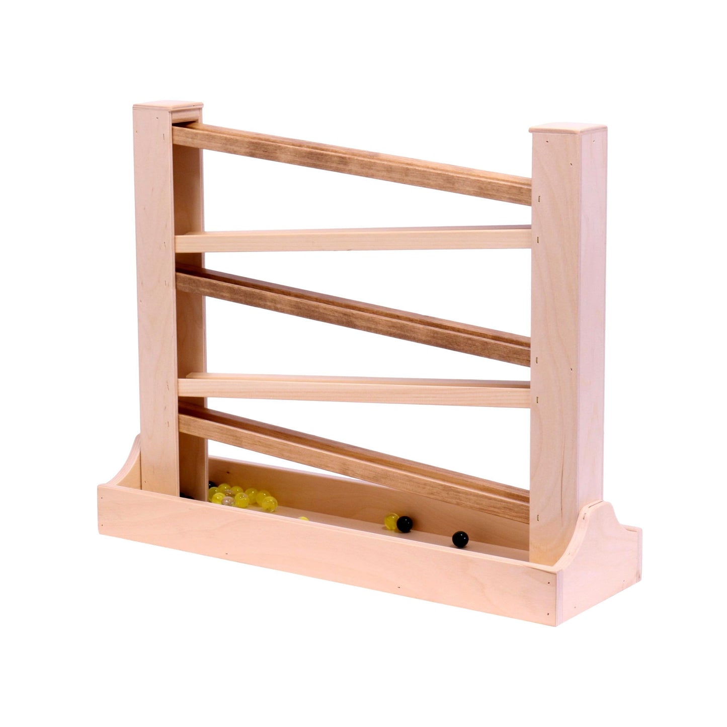 Amish-Made Heirloom Marble Roller Wooden Toy - Child-Safe Finish - Chickadees Wooden Toys