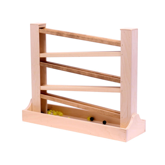 Amish-Made Heirloom Marble Roller Wooden Toy - Child-Safe Finish - Chickadees Wooden Toys