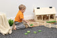 Wooden Skid Loader Toy, Skid Steer with Movable Bucket - Chickadees Wooden Toys