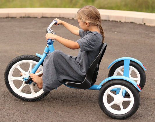 Groffdale Chopper Kid's Deluxe Trike With Handbrake, Amish-Made - Chickadees Wooden Toys