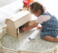 Mini Wooden Barn Toy, Hip Roof Barn Design, Amish-Made - Chickadees Wooden Toys