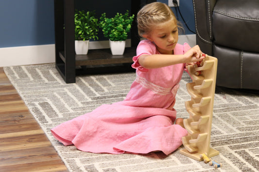 Amish-Made Mini Car Roller Wooden Toy, Pack of Cars Included - Chickadees Wooden Toys