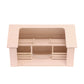 Wooden Amish-Made Ranch Shed Barn Toy, Unfinished Wood - Chickadees Wooden Toys