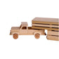 Amish-Made Wooden Toy Pickup and Gooseneck Trailer Set - Chickadees Wooden Toys