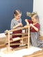 Amish-Made Deluxe Wooden Marble Flyer Racetrack Toy