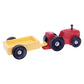 Amish-Made Wooden Small Toy Tractor and Wagon Set - Chickadees Wooden Toys