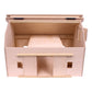 Amish-Made Large Wooden Hip-Roof Barn Toy, Unfinished - Chickadees Wooden Toys