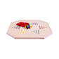Aggravation and Chinese Checkers Combo Game Board Set - 25" Wide - Maple Wood - with Large 1" Marbles and Dice - Chickadees Wooden Toys