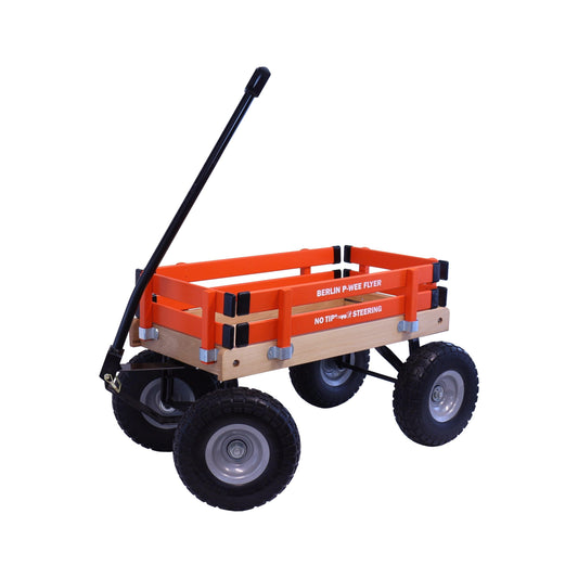 Berlin Big-Foot Kid's Wagon by AmishToyBox.com - Perfect Wagon for Children and Toddlers - Amish Made in Ohio, USA - 10" No-Flat Tires