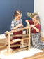 Amish-Made Deluxe Wooden Marble Flyer Racetrack Toy - Chickadees Wooden Toys